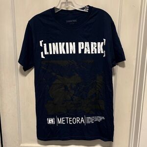 Linkin Park Meteora Official Band Navy Blue Graphic T-Shirt New Without Tag Med